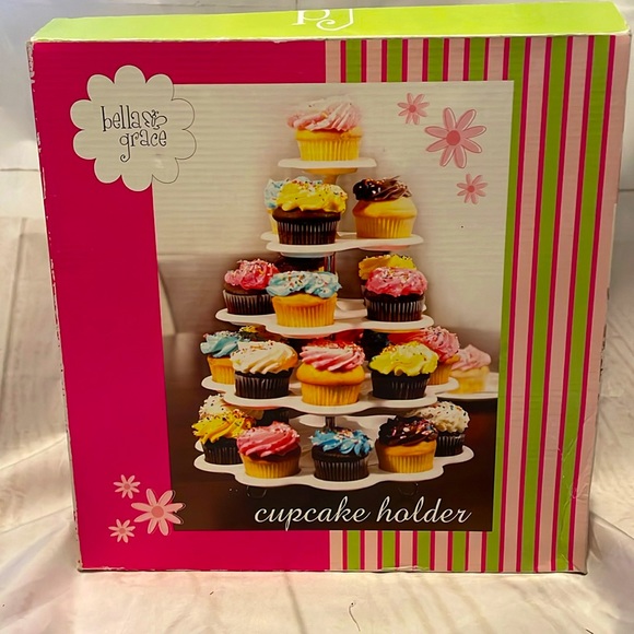 Ruota Panoramica Cupcake Porta Cupcake Ruota Panoramica - Vassoio Dessert 8 Posti Per Matrimoni E Feste Display Torte Nuziale